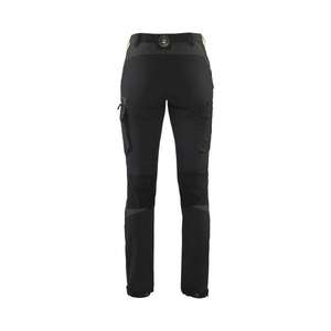 BLAKLADER - 712216459933C32 Women's 4-way <b>stretch</b> Service <b>trousers</b> <b>Black</b>/Yellow - EAN 7330509728819 WORK <b>TROUSERS</b> - Product Image 2