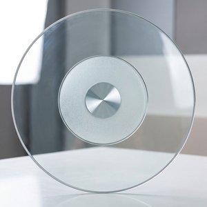 Piatto Girevole Lazy Susan in Vetro Temperato Personalizzato da 6 mm, 50 <span class=keywords><strong>cm</strong></span>, <span class=keywords><strong>60</strong></span> <span class=keywords><strong>cm</strong></span>, 70 <span class=keywords><strong>cm</strong></span>, 90 <span class=keywords><strong>cm</strong></span>, per Tavolo da Patio - Product Image 3