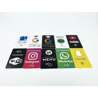 Carte de visite NFC pour les réseaux sociaux (Facebook, TikTok), carte RFID à puce, carte NFC pour les avis Google