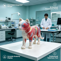 Modelo Anatómico de Acupuntura de Gato a Tamaño Real con Puntos de Meridiano Marcados, Especímen para Entrenamiento Clínico de Veterinaria con Medicina Tradicional China, CE/ISO/ROHS/CNAS