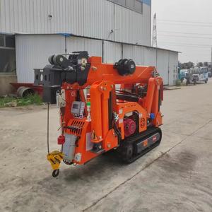 Grúas sobre orugas chinas 3T 5T 8T, mini grúas telescópicas hidráulicas baratas con cabrestante de elevación y potencia diésel AC/DC - Product Image 5