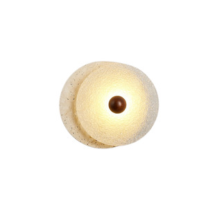Hfshanks <b>Wall</b> Lamp Led Natural Yellow Stone Mid Century Modern Bedroom Living Room <b>Lighting</b> - Product Image 5