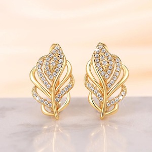 Wheat Leaf <b>Ear</b> <b>Cuff</b> <b>Earrings</b> For Women Nature Inspired Fashion <b>Ear</b> Jewelry - Product Image 5