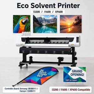 1.8m Single Head Eco Solvent <b>Printer</b> Large Format Inkjet Printing <b>Machine</b> for Flex Banner Vinyl <b>Sticker</b> Wholesale Price - Product Image 1