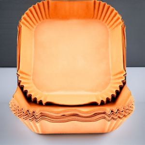Forros para freidoras de aire, 100 unidades, 20-24 cm, sin BPA, desechables, para horno de 5-8 litros (20-24 cm cuadrados), aptos para alimentos - Product Image 2