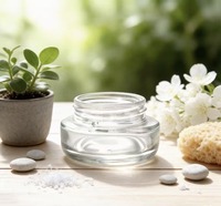 Flacon compte-gouttes en verre de 30 ml, forme ronde, luxe, pour crème pour les yeux et diffuseur de parfum, emballage cosmétique