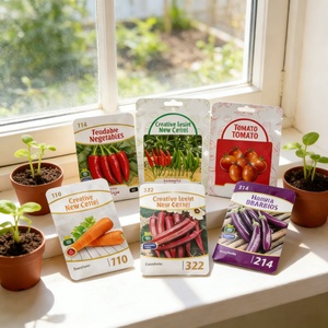 Factory Wholesale Custom Printed Logo Recyclable Mylar Seed <b>Bag</b> for Sunflower Vegetable Fruit Seeds <b>Bags</b> Pouch OEM - Product Image 1