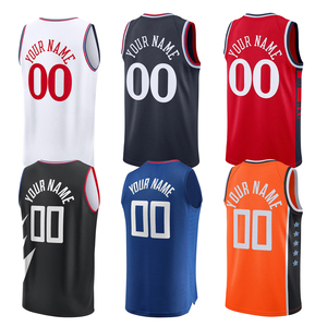 Maillots de basket-ball personnalisés LA pour hommes, chemises brodées, uniformes pour jeunes, vêtements de sport avec logos, impression à chaud - Product Image 1