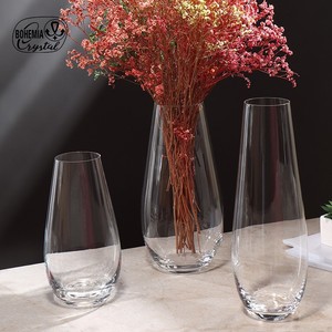 Bohemia Crystal Decorative <b>Vase</b> Set <b>Clear</b> Glass Minimalist Design Table Flower <b>Vase</b> For Living Room Desktop Gift - Product Image 2