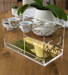 Support de tasses à café amovible en acrylique Lucite <span class=keywords><strong>Calligraffiti</strong></span>, style arabe moderne, écologique, recyclable, présentoir élégant pour musulmans - Product Image 4