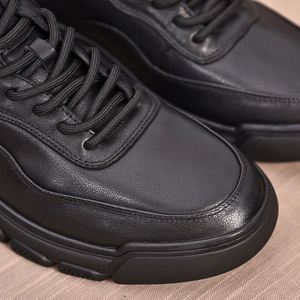 Zapatos de Vestir para Hombre, Negros, Punta Cuadrada, Ligeros, Transpirables, para Oficina y Eventos, Primavera-Verano, Cuero de Grano Completo - Product Image 6