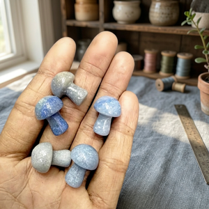 Colgante de Lapislázuli Natural en Forma de Hongo para Bebé, Venta al por Mayor, Amuletos de Cristal Curativo Tallados a Mano, Colgantes de Piedras Preciosas Genuinas para el Hogar - Product Image 1