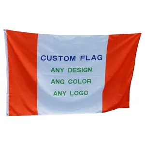 Bandeira personalizada de poliéster, todas as bandeiras de poliéster e cores
