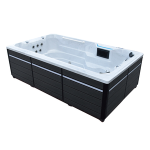 Pequeño <span class=keywords><strong>Balboa</strong></span> 3,7 M al aire libre Whirlpool Hydro Air Bubble masaje colorido cascada fuente jacuzzis piscina acrílico sin fin Swim Spas - Product Image 1