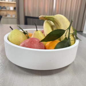 Grand bol à fruits décoratif moderne en béton Bols de service élégants pour la cuisine, la fête et le mariage Logo personnalisé - Product Image 2