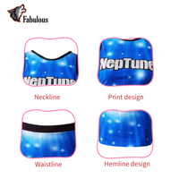 Tenues de cheerleading personnalisées ODM/OEM avec logo, strass, unisexe, en spandex/polyester, couleurs d'équipe personnalisées
