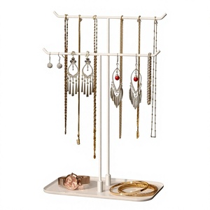 Tocador de Mujer con Soporte Decorativo para Joyas, Bandejas, Base Antideslizante, Diseños Personalizables, Estante Portátil para Joyas, Decoración del Hogar - Product Image 1