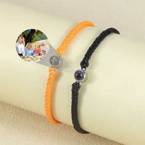 <span class=keywords><strong>Pulsera</strong></span> de Nano Proyección de moda de comercio exterior transfronterizo 100 idiomas te amo <span class=keywords><strong>foto</strong></span> joyería de Color personalizado - Product Image 2