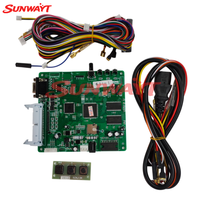 SUNWAYT Carte PCB multi-jeux 61-en-1 avec sortie VGA, machine de jeu d'arcade verte pour un seul joueur
