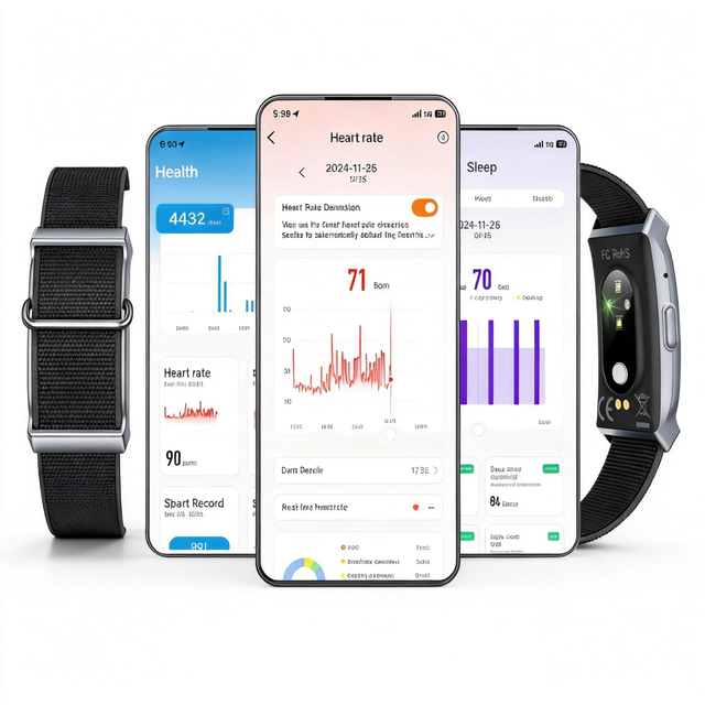 Customizable Stock AI Smart Bracelet Waterproof 24H HR SpO2 Sleep Analysis 6 Sports Bluetooth 5.3 Offline IOS/Android Source