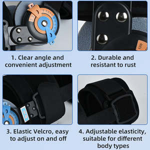 Penyangga sendi lutut profesional, Osteoarthritis medis patah tulang Post-Op immobilisasi diartikulasikan ortopedi - Product Image 6