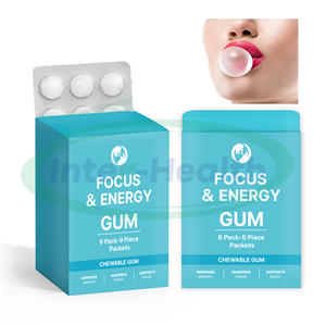 Ausreson OEM Sin azúcar Vitamina B6 Vitamina B12 L-Theanine L Theanine Gum Suplementos Mint Focus y Energy Gum - Product Image 3