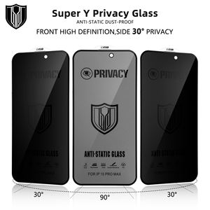 Protector de Pantalla de Vidrio Templado con Privacidad para iPhone 17 Pro Max - Anti-Espía XR 13 14 <span class=keywords><strong>Plus</strong></span> 15 16, Cobertura Total - Product Image 5