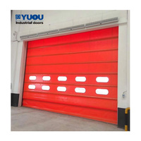 Porte roulante à grande vitesse en PVC robuste, antivol, résistante au vent, conçue pour les installations de stockage