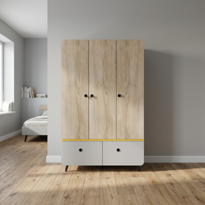 Armoire multifonction moderne EDI, armoire à trois portes, meubles pour enfants, armoire à trois portes - Product Image 2