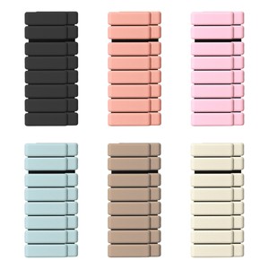 Poids de poignet et de cheville réglables en silicone écologique pour femmes, 1LB/2LB/4LB, bandes lestées souples pour la marche, le yoga et le fitness - Product Image 4