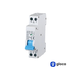 Disjoncteur miniature Gloca 1P+N 25A 250V 6kA C25 Montage sur rail DIN MCB pour les foyers - Product Image 3