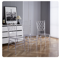 Großhandel Transparenter Acryl-Kristallharz Napoleon-Stuhl für Hochzeiten, Events und Hotels, Chiavari-Stuhl für Outdoor-Möbel