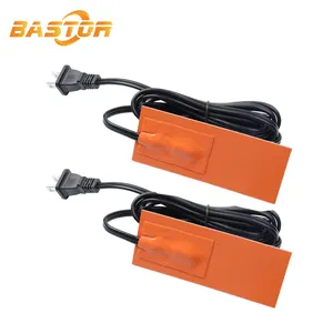 150W 120V 2 x 5in Self-Adhesive Car Engine flexible pan electric silicon heater pad for Car Truck