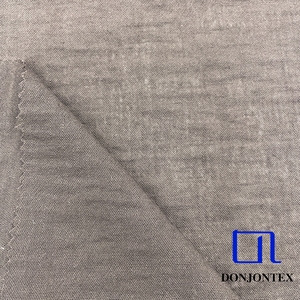 Высококачественная 100% из переработанного полиэстера, имитация льняной ткани для женских свадебных рубашек и одежды, мягкая на ощупь - Product Image 2