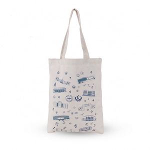 Bolsa de Compras de Color Sólido Personalizable, Bolsa de Mano para la Vida Diaria, Bolsa de Hombro Simple, Bolsa de Algodón Personalizada - Product Image 1