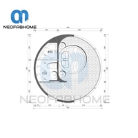 Casa Prefabricada Modular Portátil, Contenedor, Cápsula Espacial, Mini Casa, Villa, Hotel, Baño, Dormitorio, Cocina