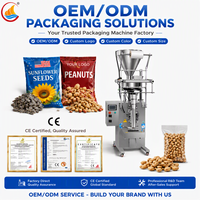 Contrôle PLC entièrement automatique Machine de remplissage remplissage emballage de particules graines haricots cacahuètes Machine d'emballage de pochette de pesage intelligent