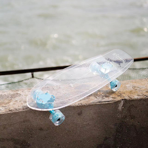 Tavola da surf <span class=keywords><strong>trasparente</strong></span> in acrilico a basso prezzo più economico Skate Board completi di <span class=keywords><strong>skateboard</strong></span> - Product Image 1