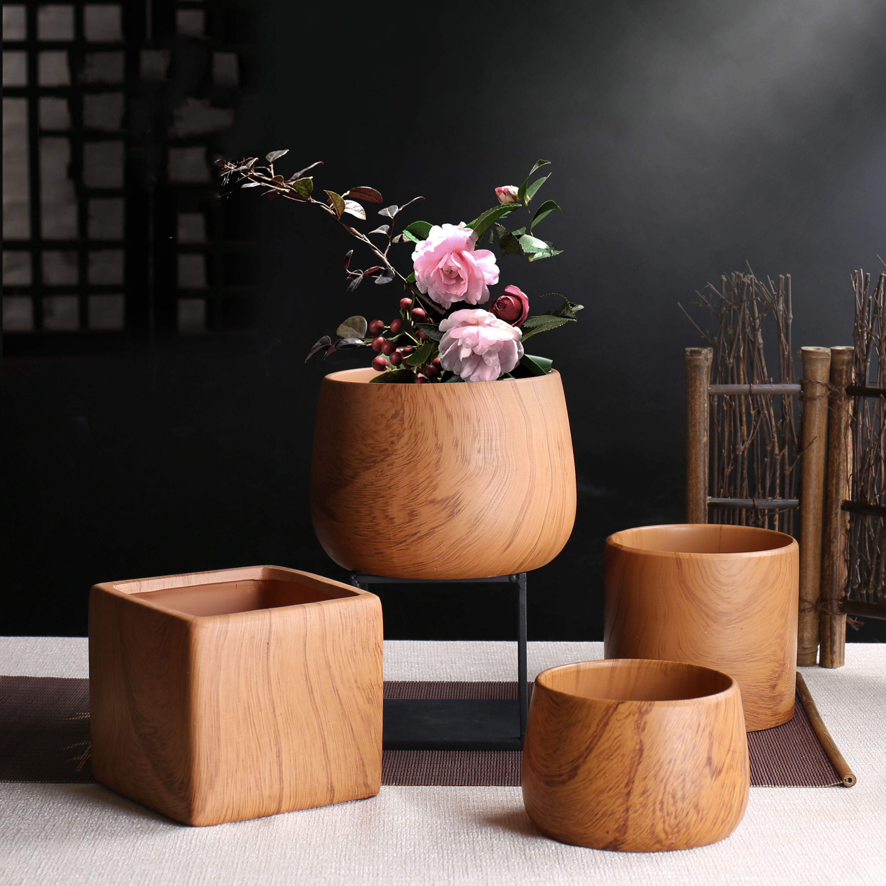 Patrón de madera marrón