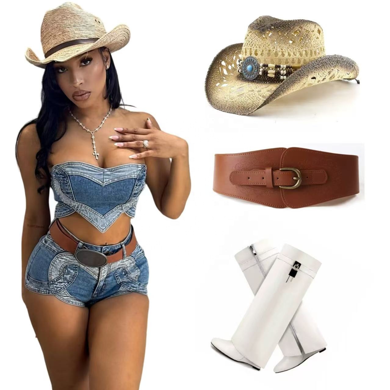 sexy night cloth 40+ Cute Cowgirl Outfit Ideas for Every Western Aesthetic in 2026 main image 1