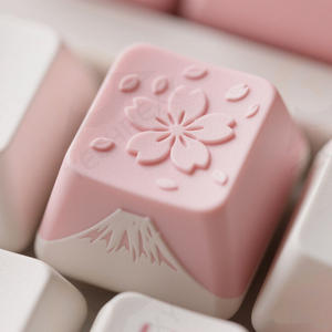 Personnalisable PBT et résine Cherry Blossom Mount <span class=keywords><strong>Fuji</strong></span> Shaped Keycaps Personnalisé Keycap Fournisseur Usinage Services Produit - Product Image 1