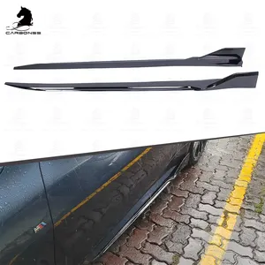 High Quality CP Style Gloss Black Car Front Rear Bumper Body Parts Side Skirt For BMW 4 Series G22 G23 G26 2020+