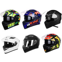 Casque de moto Predator pour homme ABS Cross Cascos Para Iron Motocicleta pour la course et l'équitation hors route