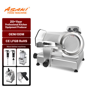Máquina Cortadora de Carne Eléctrica Semiautomática ASAKI de 220 mm para Restaurante, Tipo Cuchillo, para Carne Congelada, Salchichas, Queso e Italiana - Product Image 2