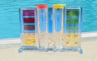 Réactif de test de qualité de l'eau de piscine OTO & PH et chlore résiduel et boîte de test à base d'acide en plastique écologique