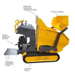 EPA/Euro 5 China good quality mini crawler dumper/truck loader with famous brand engine max loading capacity 300kg/50