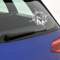 Autocollant de voiture Adventure Compass Navigator, autocollants personnalisés en vinyle imperméable pour pare-chocs de fenêtre, adaptés à Audi, VW, Ford