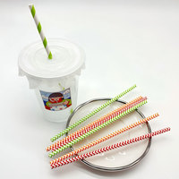 Pailles à boire en papier biodégradables jetables écologiques professionnelles pour les décorations de mariage et de fête de Noël