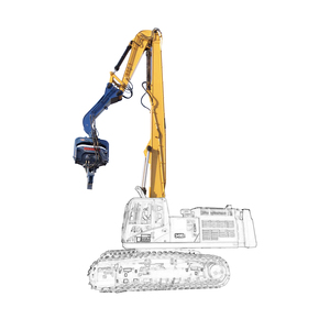 จัดส่งฟรี รถขุดตอกเสาเข็ม 20-27 ตัน รถขุดตอกเสาเข็มแบบกำหนดเอง บูมตอกเสาเข็มแบบยาว รถขุดบูมยาวสำหรับตอกแผ่นเหล็ก - Product Image 1