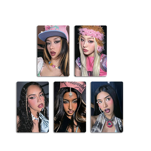 Juego de 5 Fototarjetas KATSEYE HD de DANIELA LARA, MANON, <span class=keywords><strong>MEGAN</strong></span>, SOPHIA, YOONCHAE, Tarjetas LOMO Brillantes de Doble Cara, Regalo para Fans de PINKYUP - Product Image 3